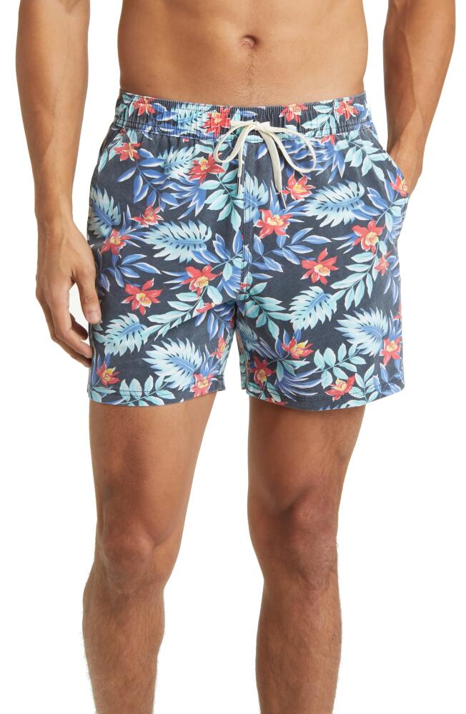 Fair Harbor The Bungalow Swim Trunks in Midnight Palms Cover