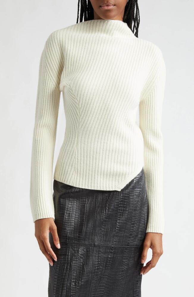 Róhe Twisted Rib Wool Sweater in Off White Cover