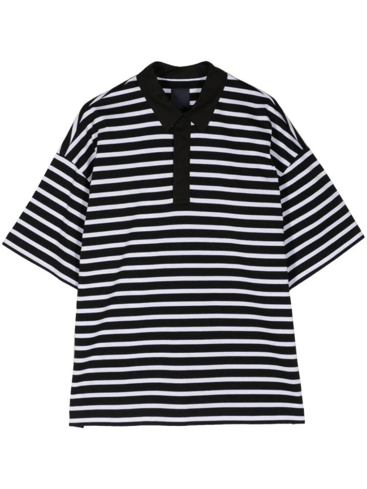 Juun.J striped cotton T-shirt - Black Cover