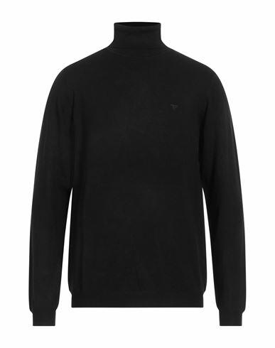 Fred Mello Man Turtleneck Black Viscose, Polyamide Cover