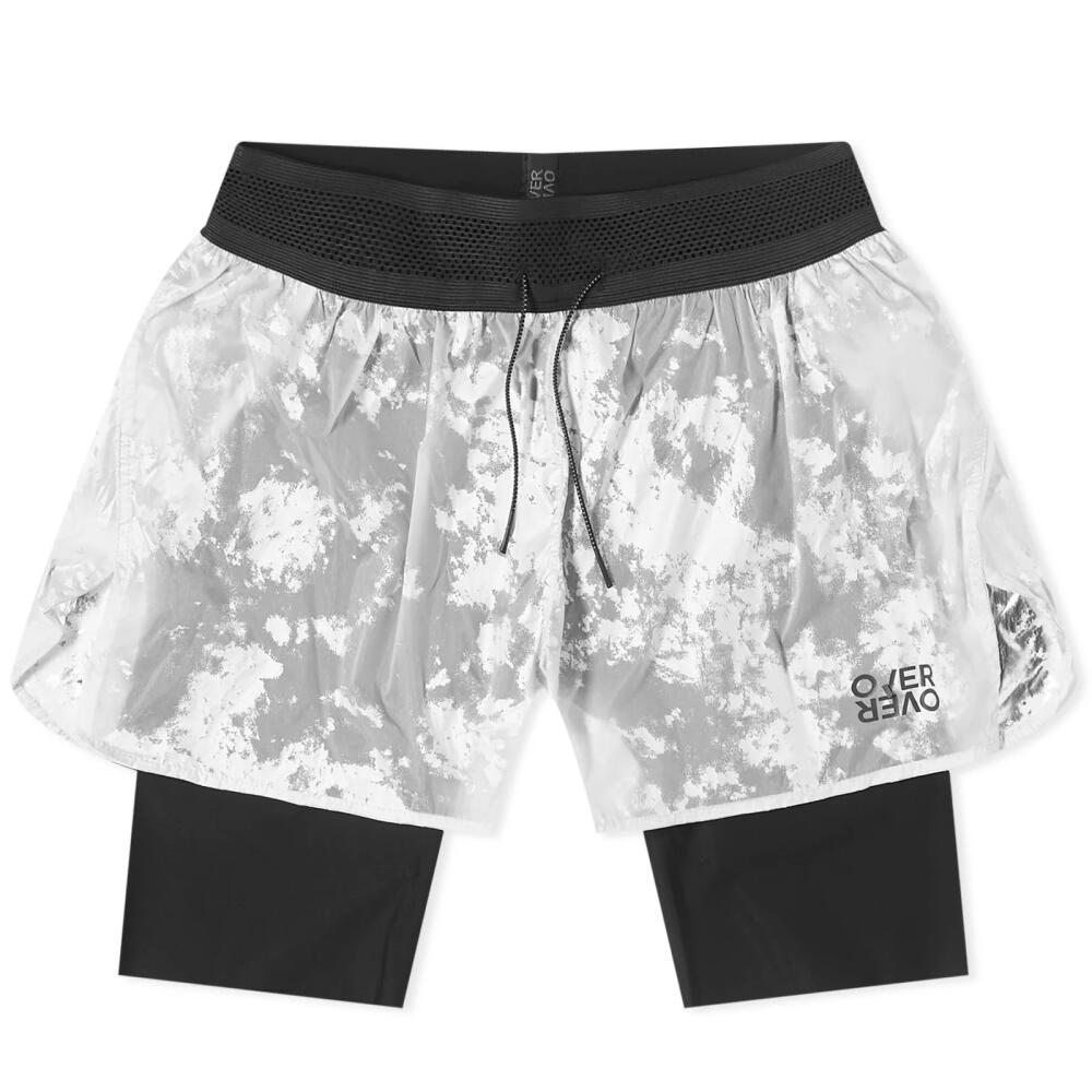 Over Over Men's 2 Layer Shorts in White Foil Cover