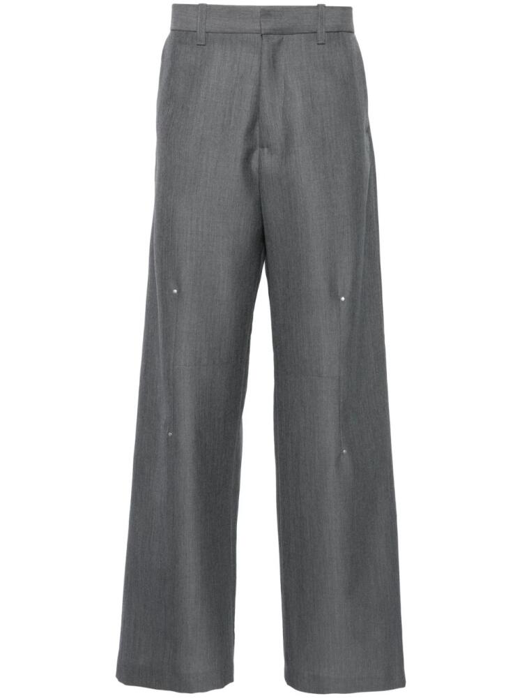 HELIOT EMIL Radial tailored trousers - Grey Cover