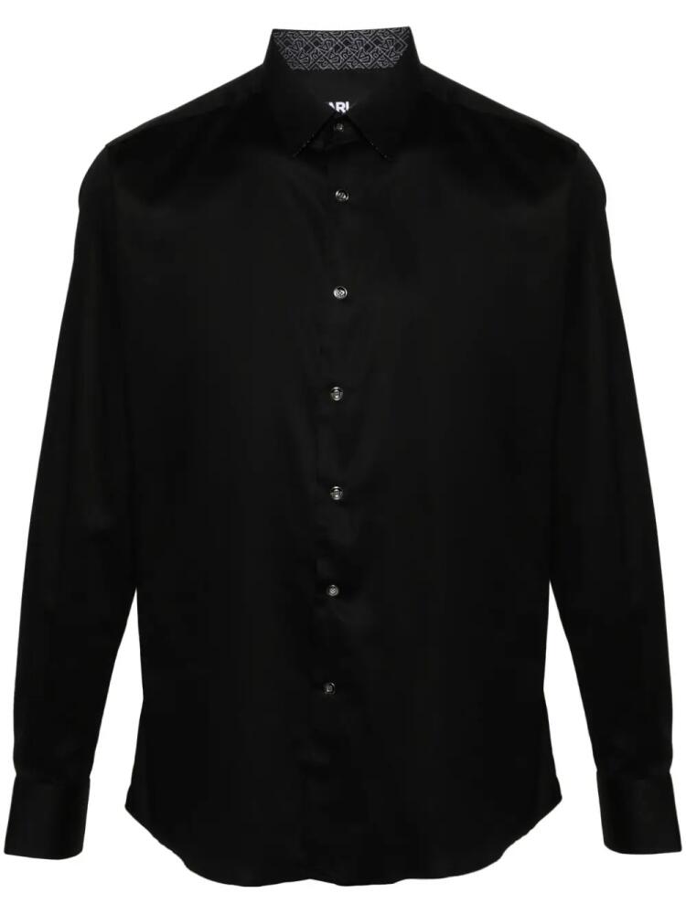 Karl Lagerfeld long-sleeves cotton shirt - Black Cover