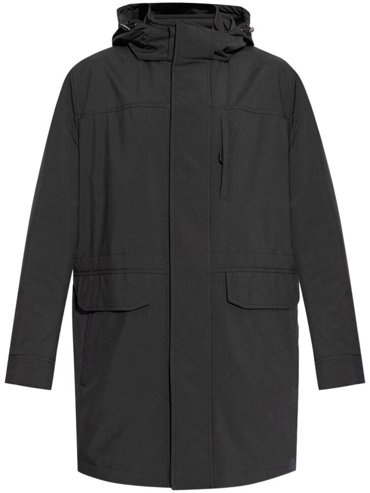 Brioni drawstring-hood field jacket - Black Cover