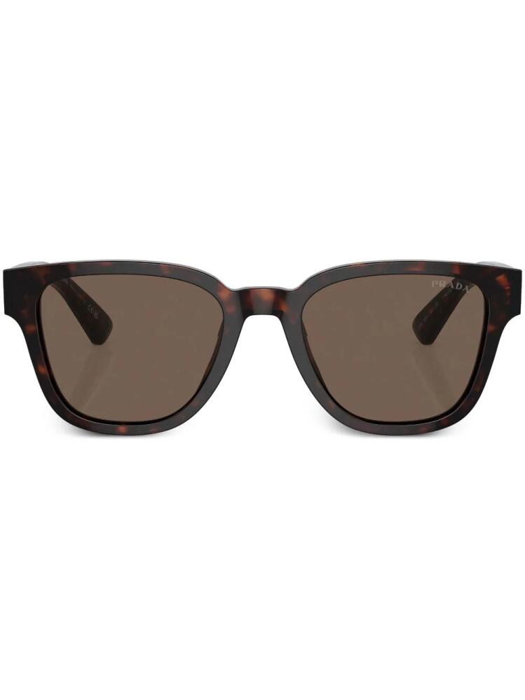 Prada Eyewear tortoiseshell-effect D-frame sunglasses - Green Cover