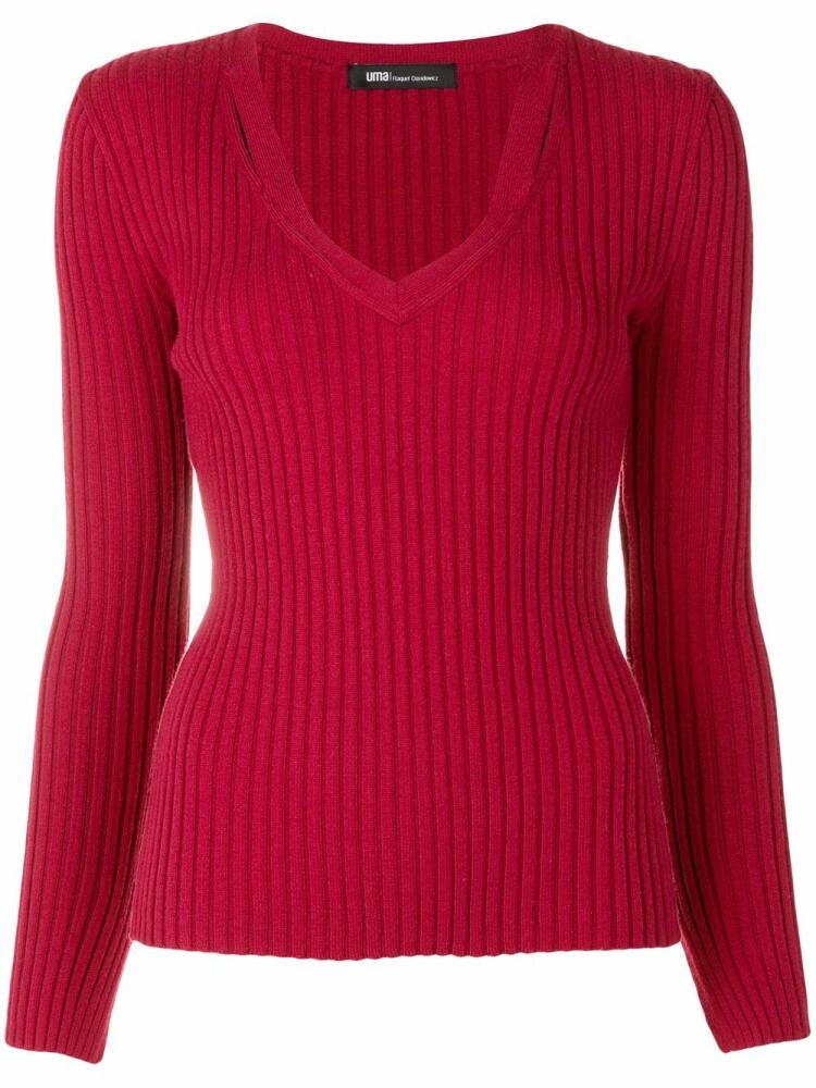 Uma | Raquel Davidowicz Tricot Bauru ribbed-knit jumper - Red Cover