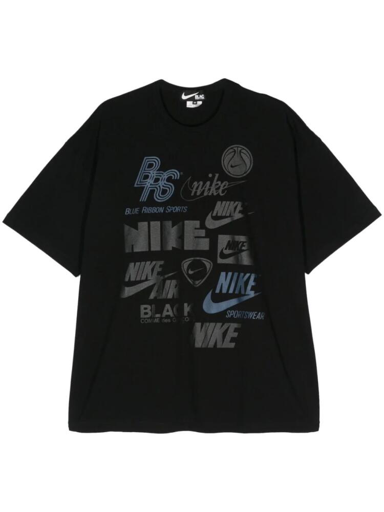 Black Comme Des Garçons x Nike multiple-logos T-shirt Cover