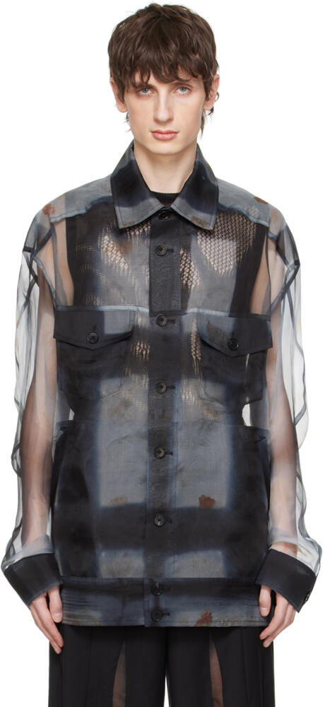 Feng Chen Wang Black Plant-Dyed Jacket Cover