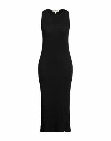 Rag & Bone Woman Midi dress Black Organic cotton, Elastane Cover