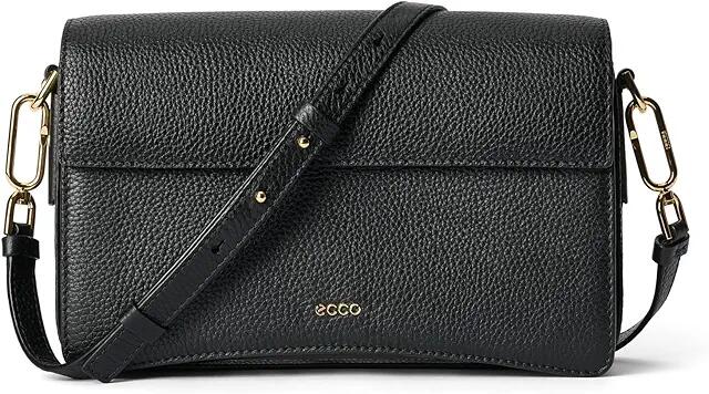 ECCO Large Pinch Bag (Black Pebbled Leather) Cross Body Handbags Cover