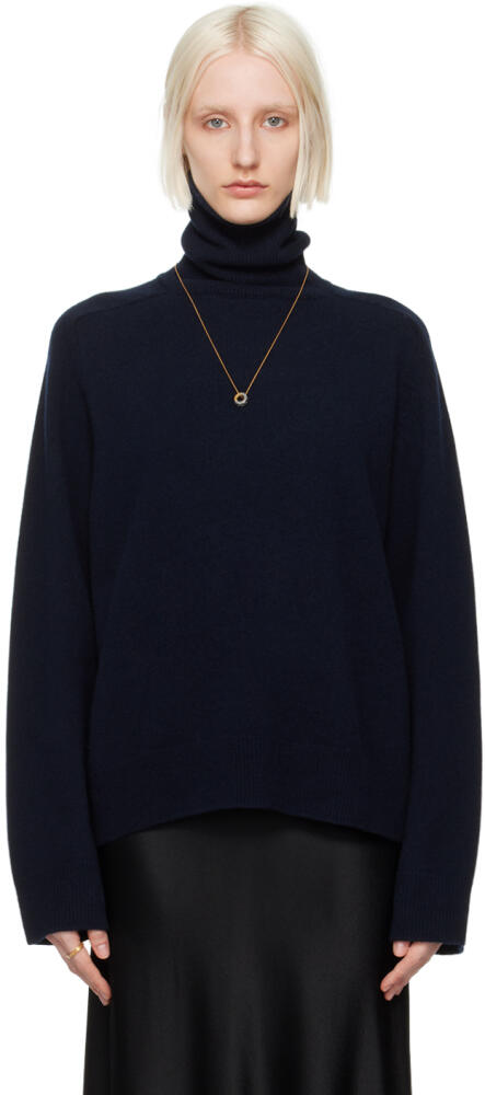 Maison Margiela Navy Gauge 7 Turtleneck Cover