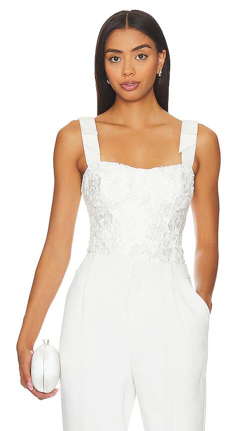 CAMI NYC Paloma Bodysuit in White Cover