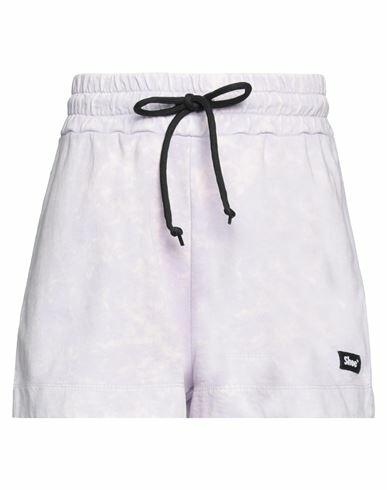 Shoe Woman Shorts & Bermuda Shorts Lilac Cotton Cover