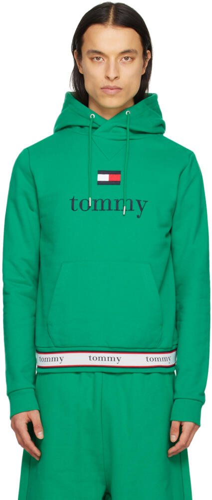 Tommy Jeans Green Repeat Hoodie Cover