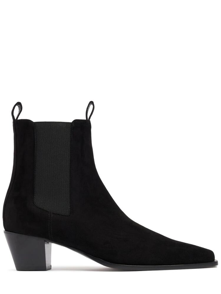 TOTEME 50mm The City Suede Ankle Boots Cover