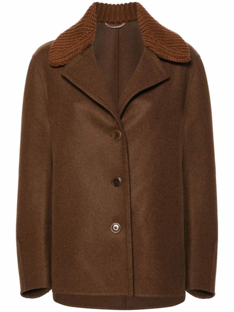 Ermanno Scervino felted jacket - Brown Cover