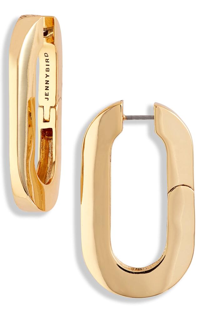 Jenny Bird Mega U-Link Earrings in High Polish Gold Cover