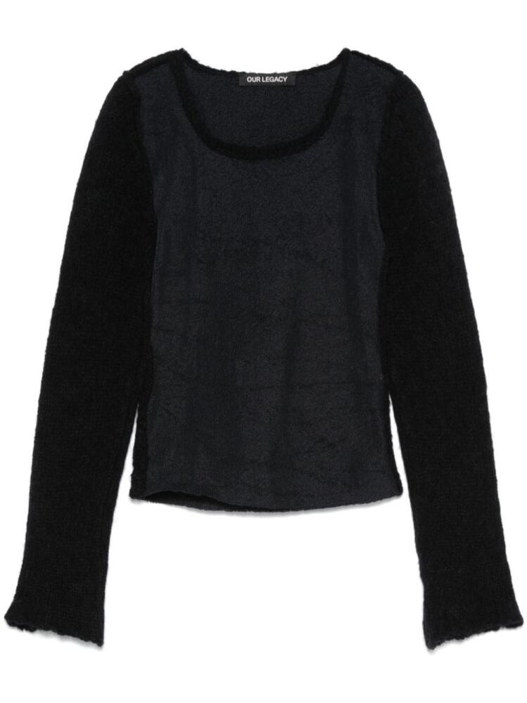 OUR LEGACY Inverse Roundneck jumper - Black Cover