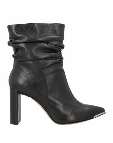 Francesco Sacco Woman Ankle boots Black Leather Cover