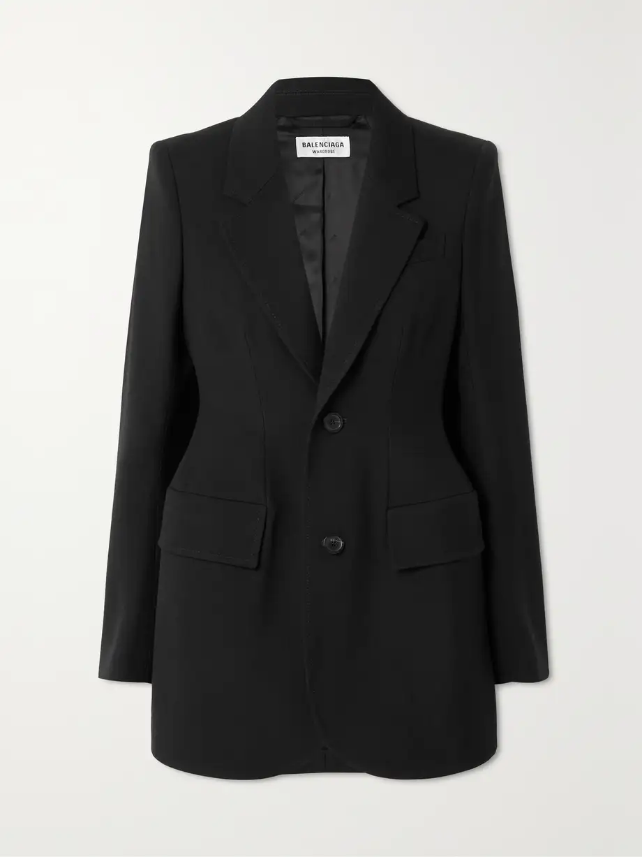 Balenciaga - Hourglass Wool Blazer - Black Cover