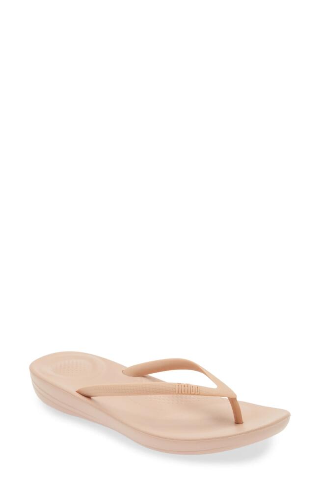 FitFlop iQushion Flip Flop in Beige/Beige Cover