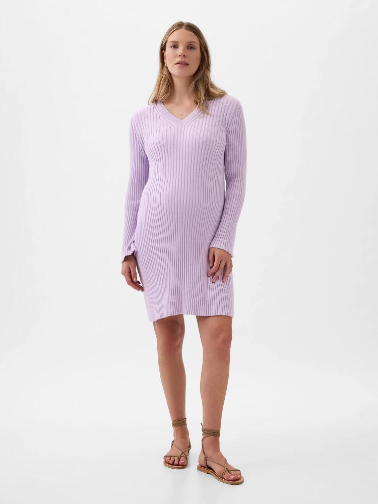 Gap Maternity Rib Mini Sweater Dress Cover