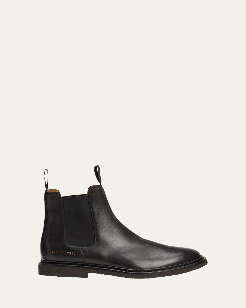 Common Projects Men's Leather Chelsea Ankle Boots Cover