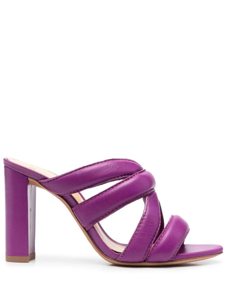 Alexandre Birman padded-strap 95mm sandals - Purple Cover