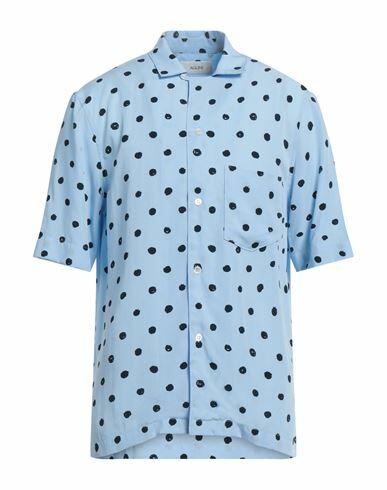 Aglini Man Shirt Light blue Lyocell Cover