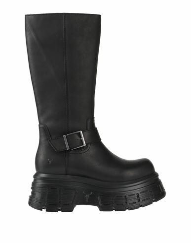 Windsor Smith Woman Boot Black Soft Leather Cover