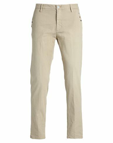 Aglini Man Pants Beige Cotton, Elastane Cover