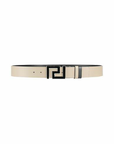 Versace Man Belt Dove grey Leather Cover