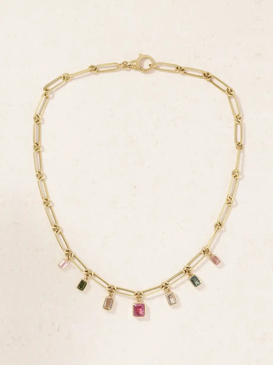 Sorellina - Nomad 18-karat Gold Tourmaline Necklace - One size Cover