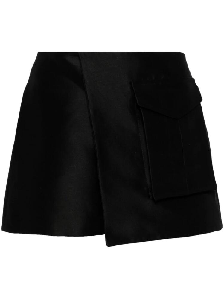 Isabel Sanchis satin-finish mini shorts - Black Cover