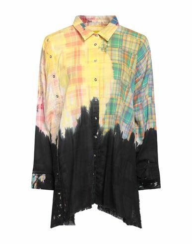 Marques' Almeida Woman Shirt Yellow Cotton Cover