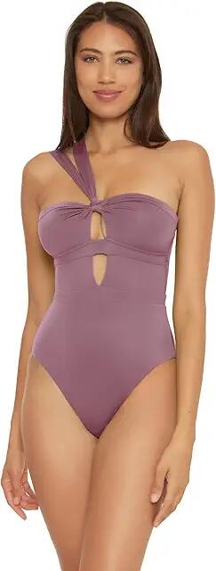 BECCA Color Code Rylie Bandeau One-Piece (Fig) Women's Swimsuits One Piece Cover