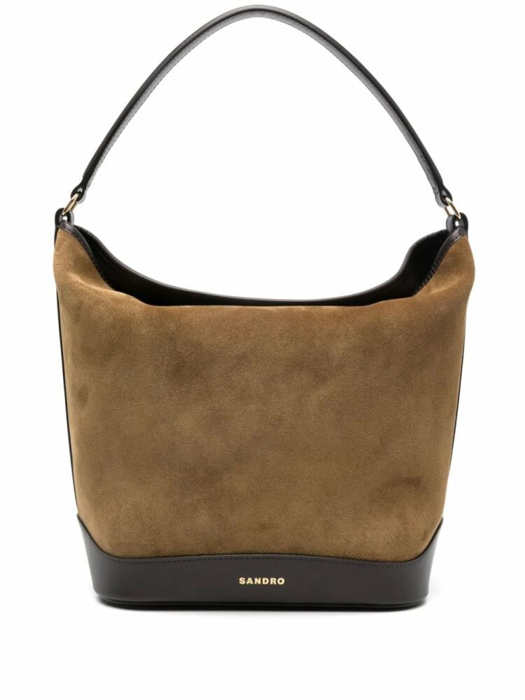 SANDRO Tangoso bucket bag - Neutrals Cover