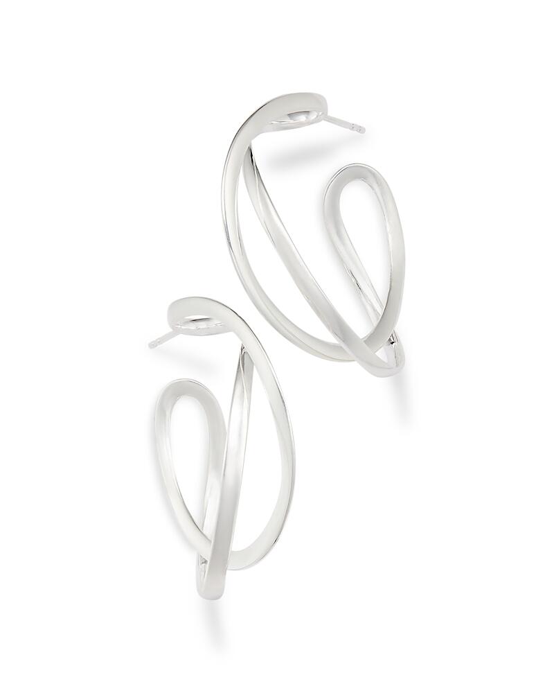 Georg Jensen Sterling Silver Infinity Medium Hoop Earrings Cover