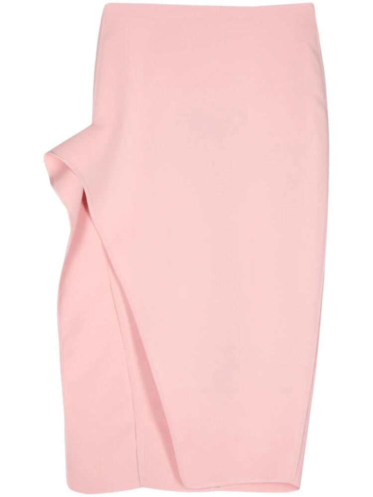 Maticevski draped-detailing midi skirt - Pink Cover