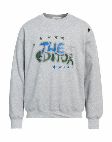 The Editor Man Sweatshirt Grey Cotton, Polyester Cover