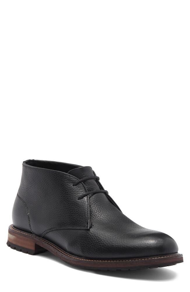 Nordstrom Payton Mini Lug Pebbled Leather Chukka Boot in Black Cover