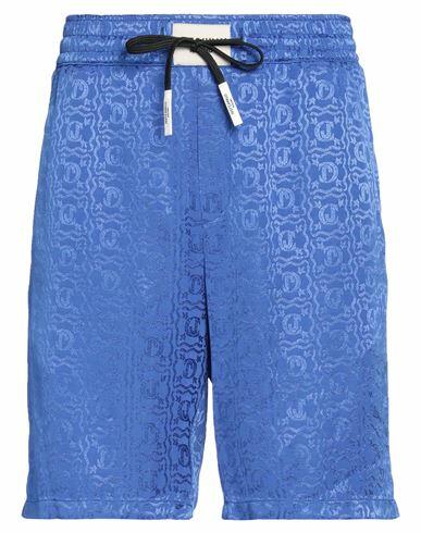 Just Cavalli Man Shorts & Bermuda Shorts Blue Viscose Cover