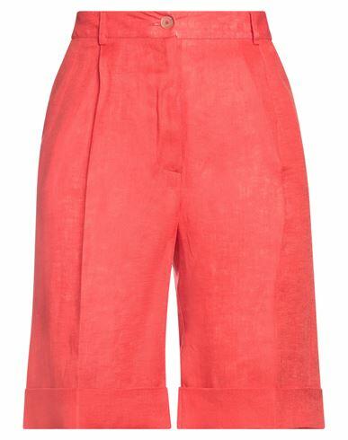 Kiton Woman Shorts & Bermuda Shorts Red Linen Cover