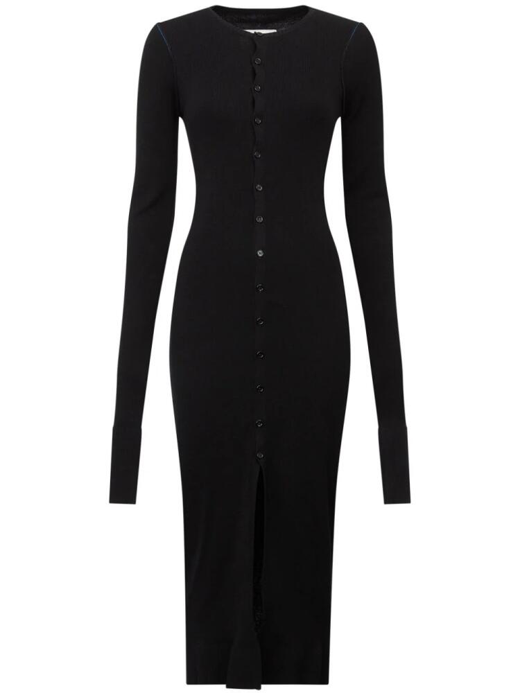 MM6 Maison Margiela long-sleeve midi dress - Black Cover