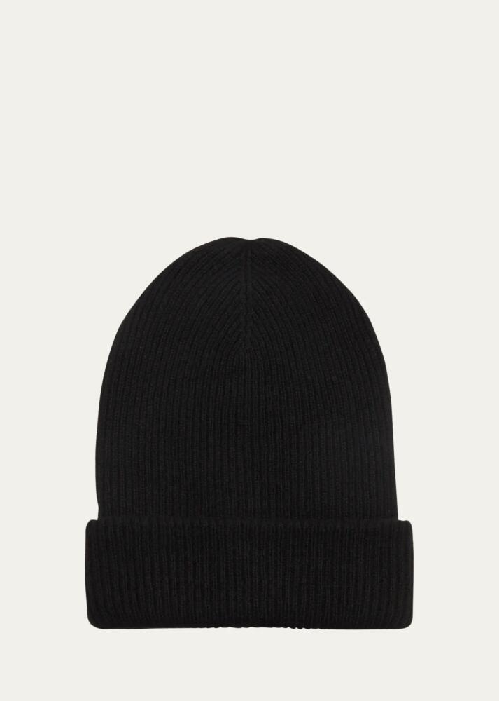 The Elder Statesman Men's Cashmere Rib-Knit Beanie Hat Cover