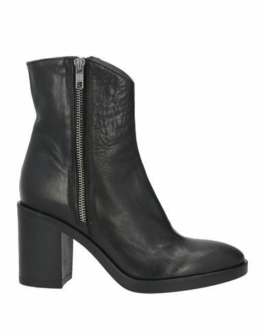 Fru. it Woman Ankle boots Black Leather Cover