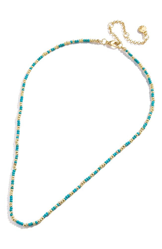 BaubleBar Sadie Beaded Necklace in Blue Cover