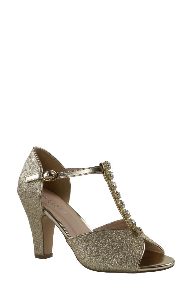 Paradox London Pink Rosie T-Strap Sandal in Champagne Cover