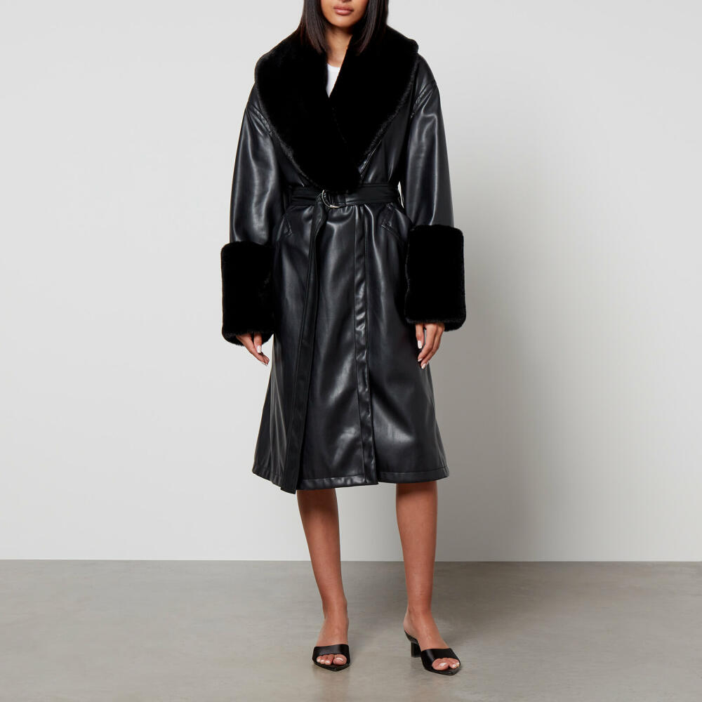 Jakke Bailey Faux Fur and Vegan Leather Coat Cover