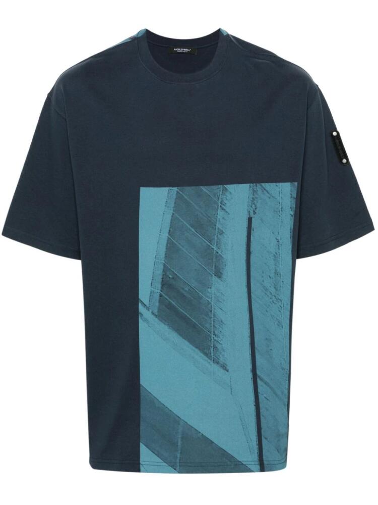 A-COLD-WALL* Strand graphic-print T-shirt - Blue Cover